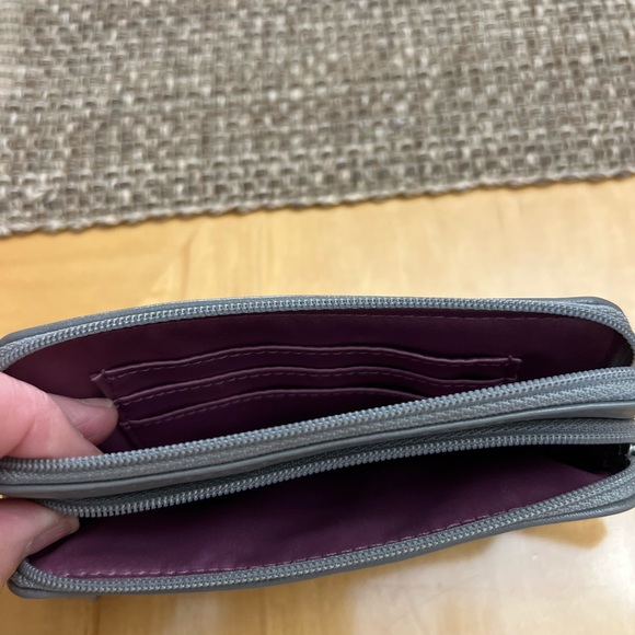 Coach Grey on Grey Wristlet - Picture 6 of 11